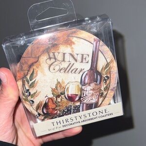Thirstystone Rustic Wine Coasters